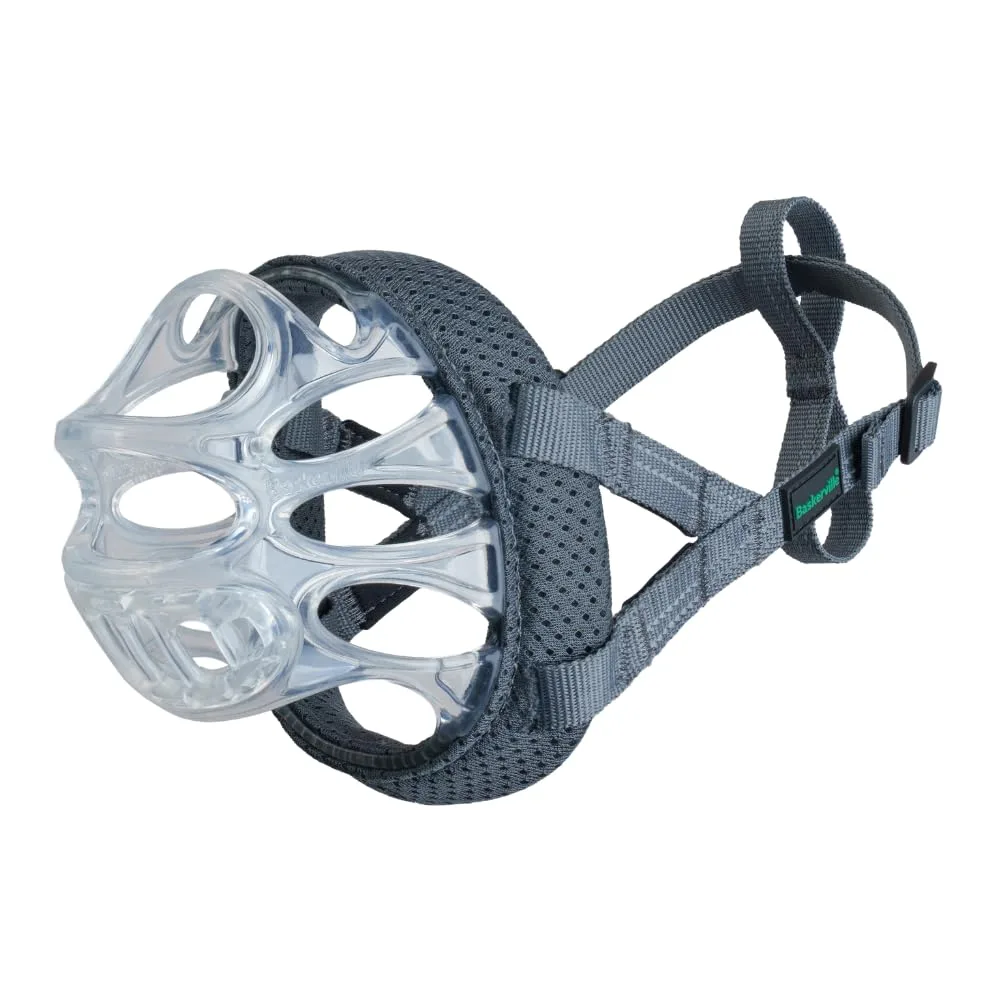 Focinheira Baskerville INVISA Basket tipo cesta com faixa acolchoada no focinho