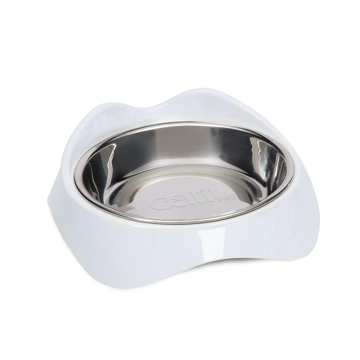 Prato de alimentação Catit PIXI para gatos com áreas separadas para comida e água