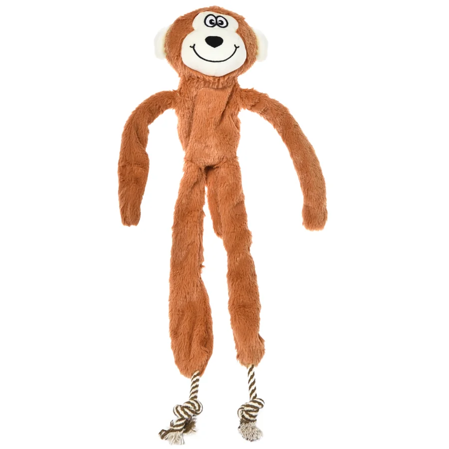 Brinquedo de pelúcia Chalesco Long Plush Macaco para cães