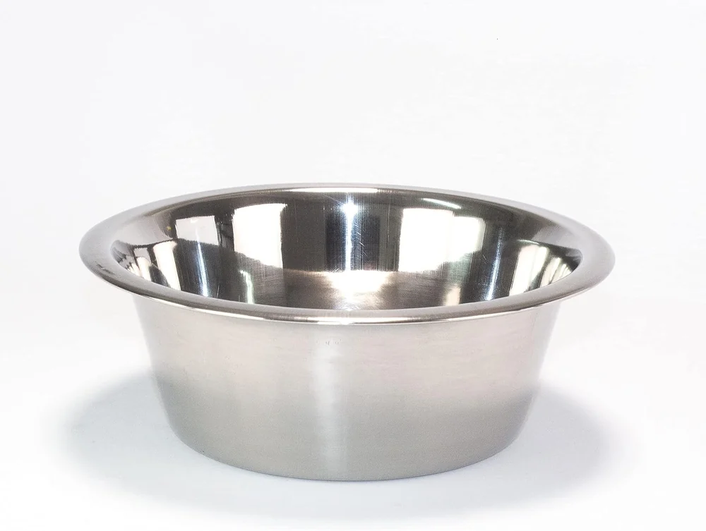 Tigela de aço inox Chalesco de 750 ml para cães