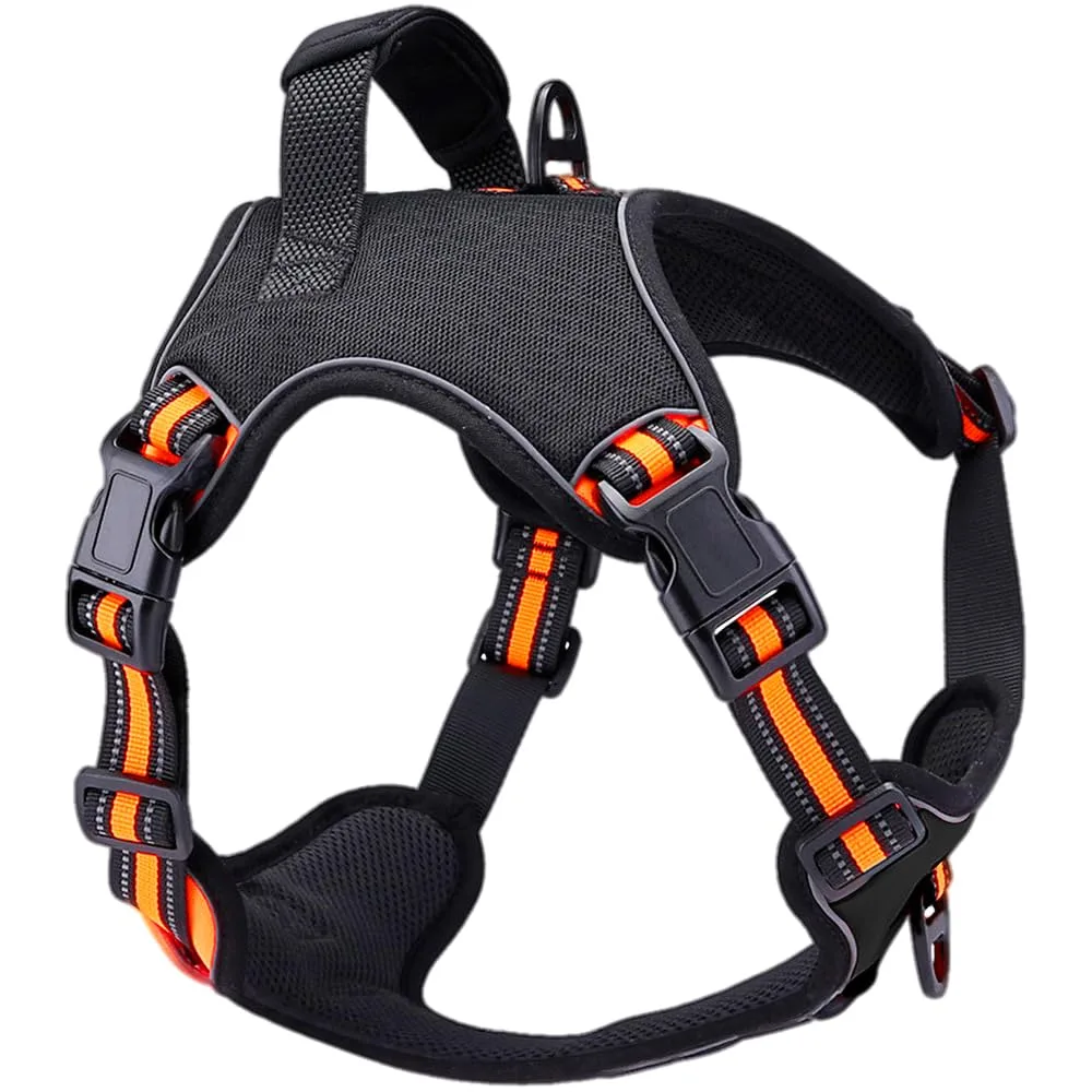 Peitoral colete MADOG Power laranja tamanho G com engate frontal