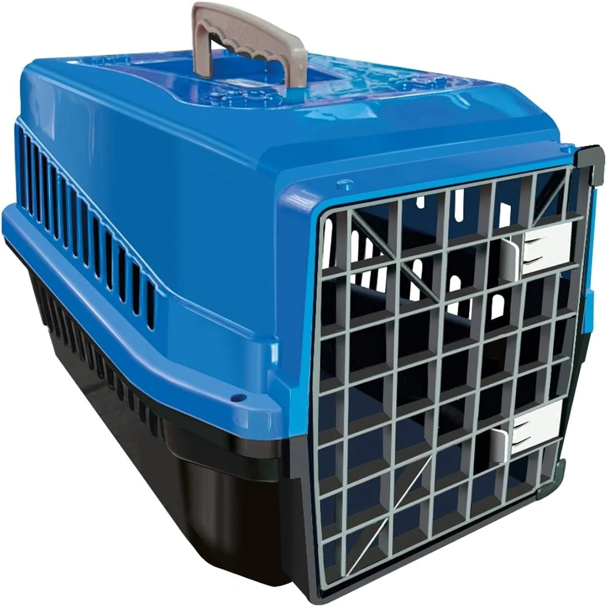 Caixa de transporte Mecpet Mec nº 3 azul para cães e gatos