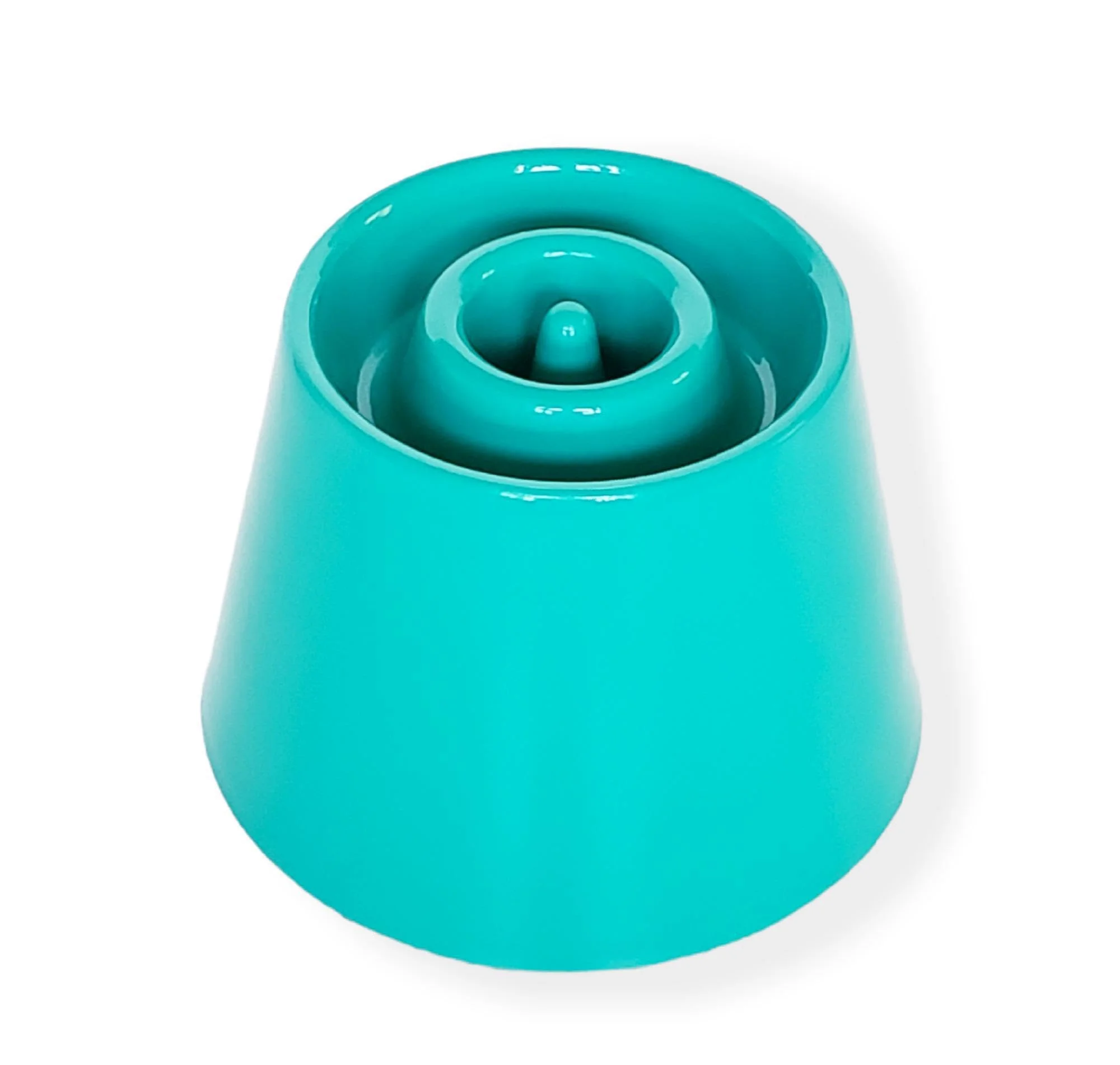 Comedouro Pet Games Dog Eat P alto e lento na cor verde água