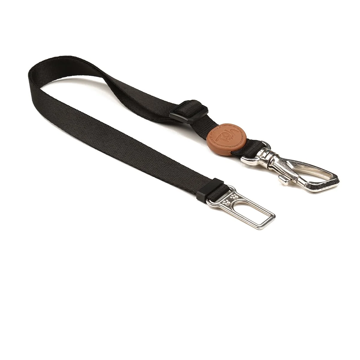 Adaptador de cinto de segurança Toh modelo U na cor preta para cães